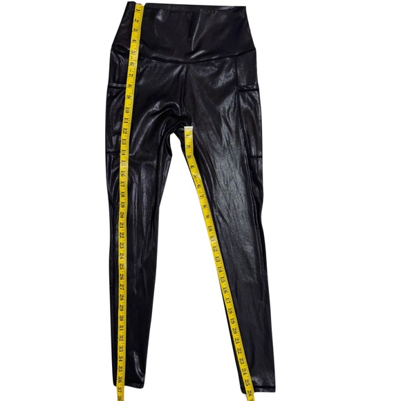 Constantly Varied Gear CVG Full Length Shine Black Metallic Leggings Size Small - Picture 7 of 9